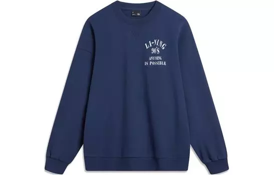 Толстовка унисекс из коллекции LiNing Sports Life, темно-синий цвет