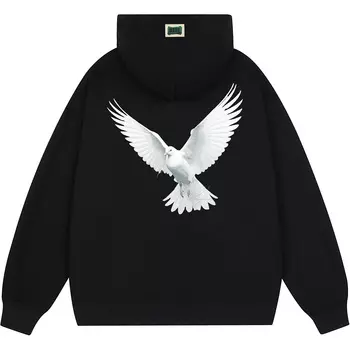 Толстовка унисекс Jkem, Темно-коричневый с капюшоном - флис