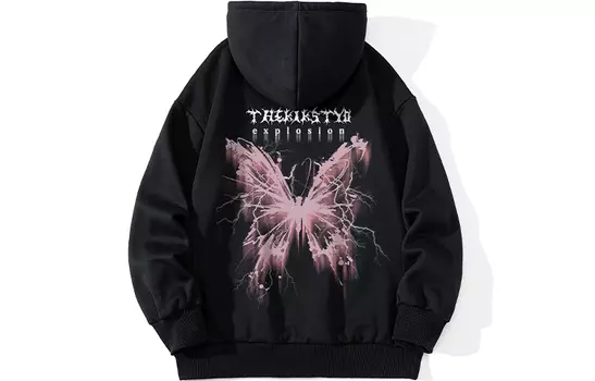 Толстовка унисекс Kikstyo, Черный (на флисовой подкладке)