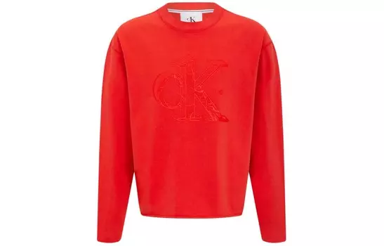 Толстовка унисекс красная Calvin Klein, красный