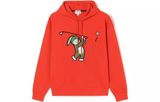 Толстовка унисекс красная Lacoste, красный