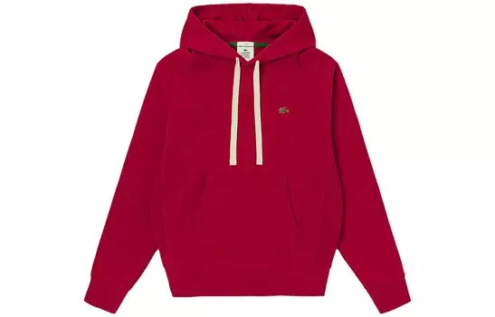 Толстовка унисекс красная Lacoste, красный