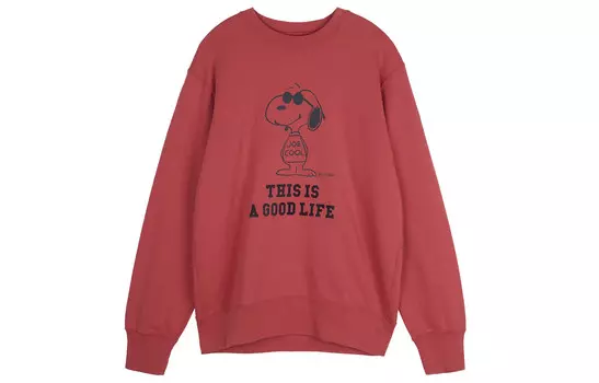 Толстовка унисекс красная Uniqlo, красный