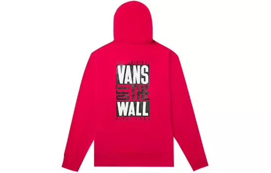 Толстовка унисекс красная Vans, красный