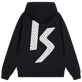 Толстовка унисекс KS, Каролина синего цвета на флисовой подкладке