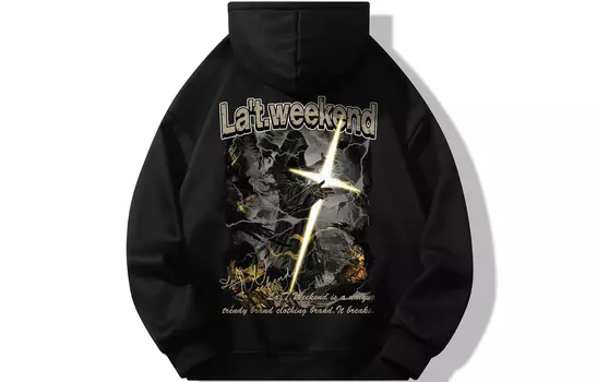 Толстовка унисекс La'T.Weekend, Черный (обычная версия)