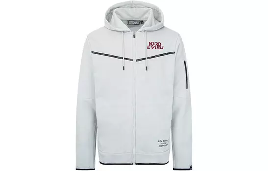 Толстовка унисекс лаймово-серая Evisu, серый