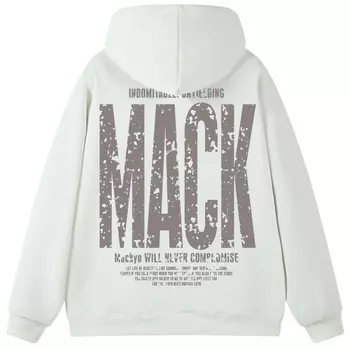 Толстовка унисекс Mackyo, Черный (на флисовой подкладке и утолщенный)