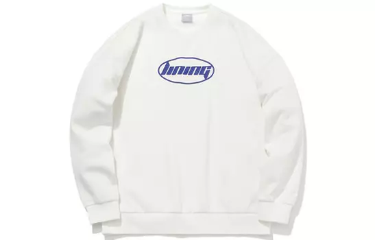 Толстовка унисекс молочно-белая Lining, слоновая кость