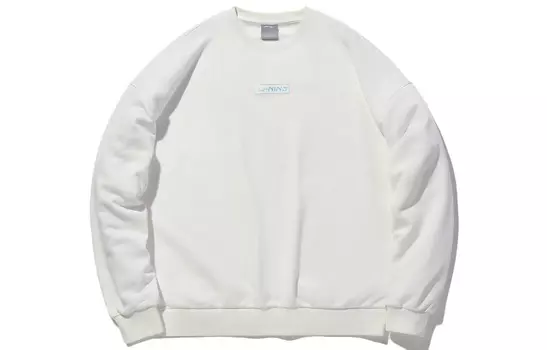 Толстовка унисекс молочно-белая Lining, слоновая кость