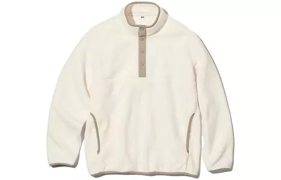 Толстовка унисекс молочно-белая Uniqlo, слоновая кость