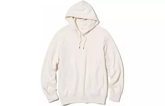 Толстовка унисекс молочно-белая Uniqlo, слоновая кость