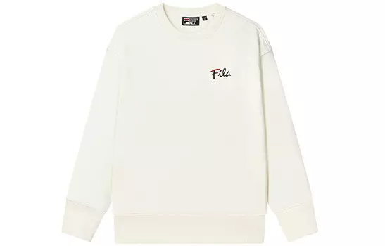 Толстовка унисекс молочно-соленый белый Fila, кремовый
