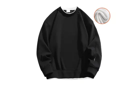 Толстовка унисекс на осень и зиму GSUE, Oat Gray[Thickened and Fleece-Lined]