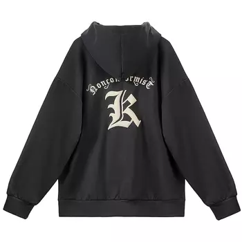 Толстовка унисекс на осень и зиму OLRIK, Fleece-Lined Dark Gray