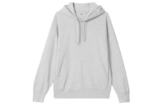 Толстовка унисекс небесно-серая Uniqlo, серый