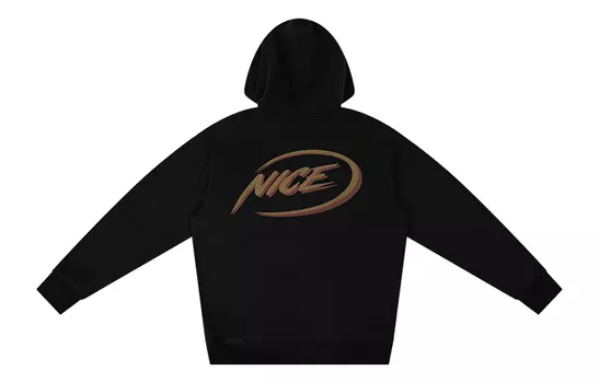 Толстовка унисекс NICEID, Серо-красный/желтый ЛОГОТИП