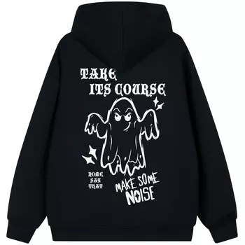 Толстовка унисекс NOME, Черный (на флисовой подкладке)