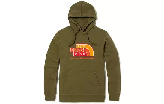 Толстовка унисекс оливковая The North Face, оливковый