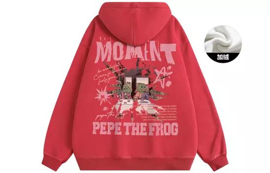 Толстовка унисекс Pepe The Frog, [Fleece-Lined]Black Gray