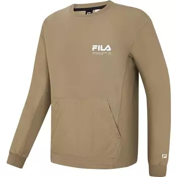 Толстовка унисекс песочно-каштановый коричневый Fila, цвет Sand chestnut brown
