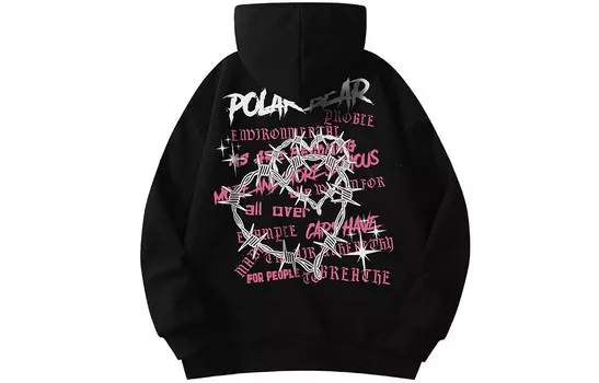 Толстовка унисекс Polar Bear POLAR BEAR, Черный Модель с капюшоном