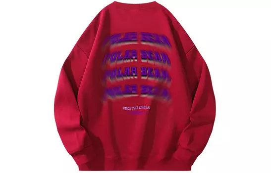 Толстовка унисекс Polar Bear POLAR BEAR, Темно-красный круглый вырез