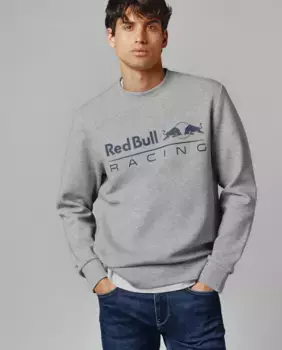 Толстовка унисекс Red Bull Racing с круглым вырезом и принтом логотипа Pepe Jeans, серый