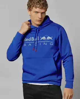 Толстовка унисекс Red Bull Racing с регулируемым капюшоном и принтом логотипа Pepe Jeans, синий