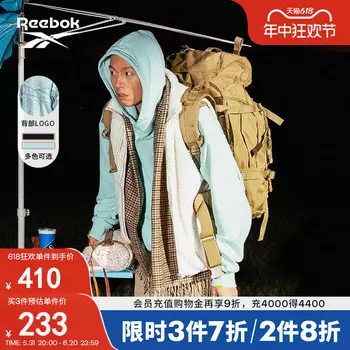 Толстовка унисекс Reebok с длинными рукавами