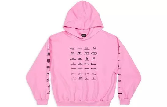 Толстовка унисекс розовая Balenciaga, розовый