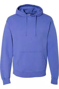 Толстовка унисекс с капюшоном ComfortWash by Hanes Garment-Dyed, цвет deep forte blue