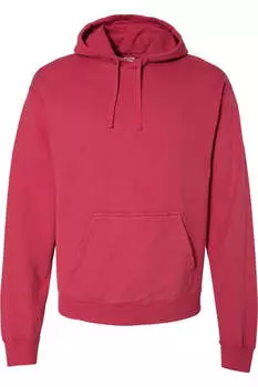 Толстовка унисекс с капюшоном ComfortWash by Hanes Garment-Dyed, цвет crimson fall