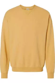 Толстовка унисекс с круглым вырезом ComfortWash by Hanes Garment-Dyed, цвет artisan gold
