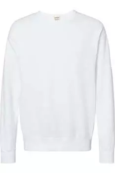 Толстовка унисекс с круглым вырезом ComfortWash by Hanes Garment-Dyed, белый