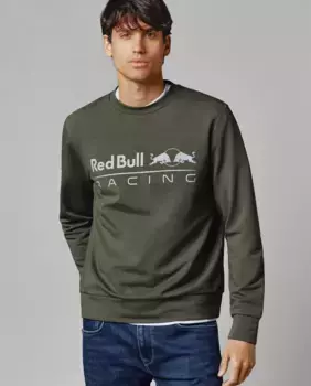 Толстовка унисекс с круглым вырезом и принтом логотипа Pepe Jeans, темно-зеленый