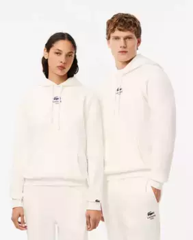 Толстовка унисекс с принтом Lacoste, белый