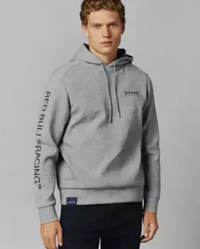 Толстовка унисекс с регулируемым капюшоном и принтом на спине Pepe Jeans, серый