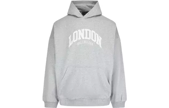 Толстовка унисекс серая Balenciaga, серый
