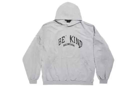 Толстовка унисекс серая Balenciaga, серый