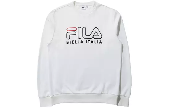 Толстовка унисекс серая/белая Fila, серый