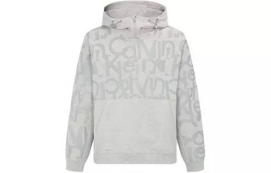 Толстовка унисекс серая Calvin Klein, серый