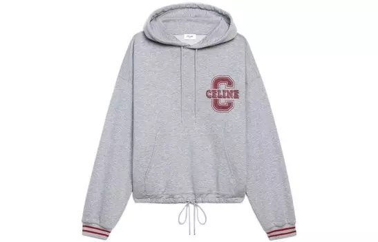 Толстовка унисекс серая Celine, серый