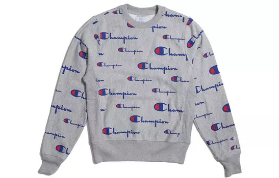 Толстовка унисекс серая Champion, серый