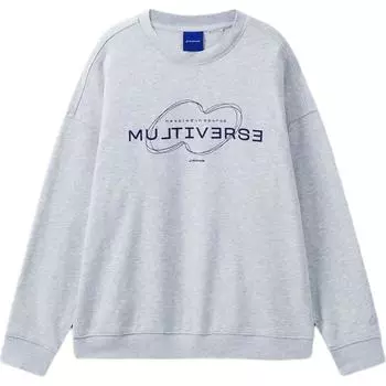 Толстовка унисекс серая DECATHLON, серый