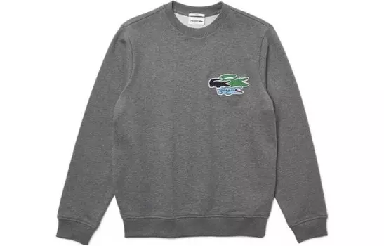 Толстовка унисекс серая Lacoste, серый