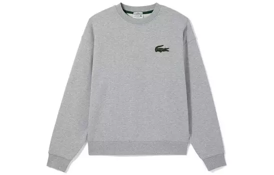 Толстовка унисекс серая Lacoste, серый