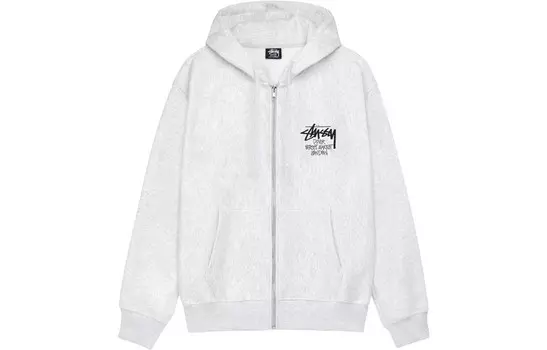 Толстовка унисекс серая Stussy, серый