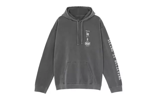 Толстовка унисекс серая Travis Scott, серый