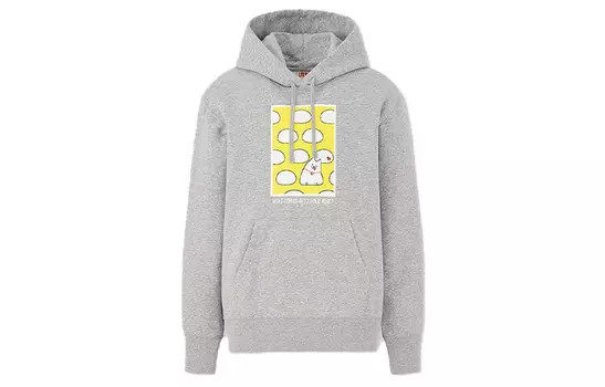 Толстовка унисекс серая Uniqlo, серый